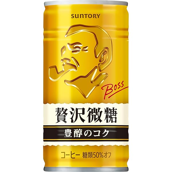 Amazon.co.jp: 缶コーヒー サントリー BOSS ボス 贅沢微糖 185g×2